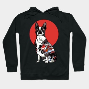Boston Terrier Yakuza Hoodie